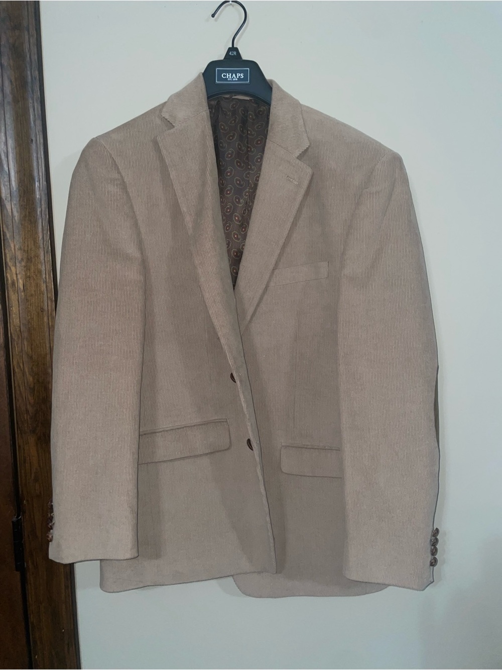 Chaps Men’s Tan Corduroy Sport Coat